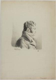 Portrait of Dr. Broussais, 1817, Giuseppe Maria Crespi (Italian, 1665-1747), printed by Comte de