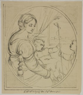 Virgin in a Chair, 1817–20, Dominique-Vivant Denon (French, 1747-1825), after Alexis d’Egaroff