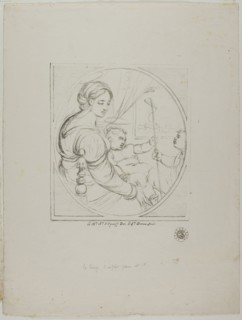 Virgin in a Chair, 1817–20, Dominique-Vivant Denon (French, 1747-1825), after Alexis d’Egaroff