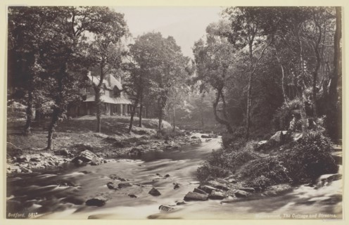 Watersmeet, The Cottage and Streams, 1860/94, Francis Bedford, English, 1816–1894, England, Albumen