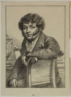 Portrait of Brunet, Printer, 1817, Dominique-Vivant Denon, French, 1747-1825, France, Lithograph in