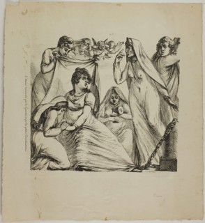 Love Tormented by Considerations Great and Small, 1817–20, Dominique-Vivant Denon, French,