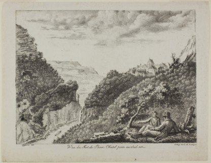 View of Fort Pierre Chatel toward the Southeast, c. 1820, Charles Lefèvre (French, active