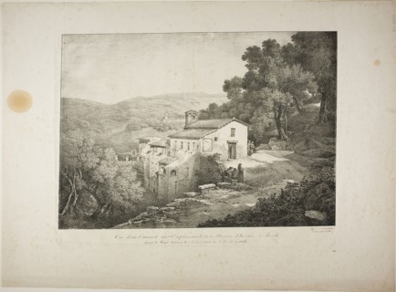 View of a Convent on the Site of the House of Horace, c. 1817, Claude Thiénon (French, 1772-1846),