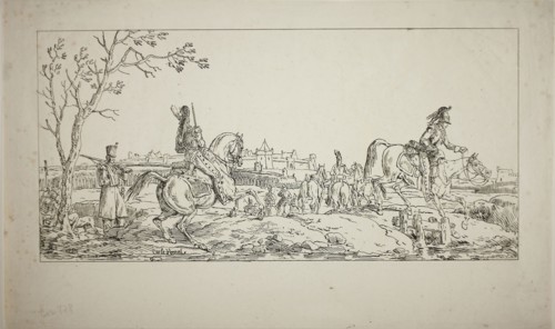 The Siege, November 1817, Carle Vernet (French, 1758-1836), printed by Comte de Charles Philibert