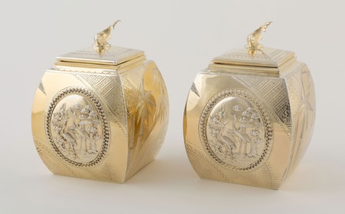 Pair of Tea Caddies, 1878/79, William Barnard, English, active 1767-1818, London, England, London,