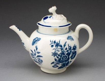 Teapot, c. 1770, Worcester Porcelain Factory, Worcester, England, founded 1751, Worcester,