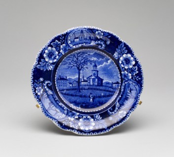 Plate, 1827/36, James and Ralph Clews, English, active 1818–36, Made for the American market, West