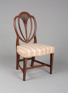Side Chair, 1790/1800, American, 18th/19th century, Baltimore, Baltimore, Mahogany, walnut and ash,