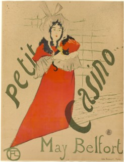 May Belfort, 1895, Henri de Toulouse-Lautrec, French, 1864-1901, France, Color lithograph poster on