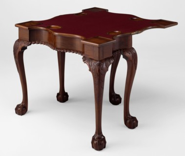 Card Table, 1755/90, American, 18th century, New York, New York, Mahogany with tulip poplar, white