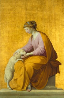 Meekness, 1650, Eustache Le Sueur, French, 1616-1655, France, Oil on panel, 39 7/8 × 26 3/8 in.