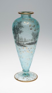 Vase, c. 1895, Daum Frères, Nancy, France, founded 1875, Nancy, Glass, blown, cut, acid finished,
