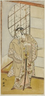 The Actor Matsumoto Koshiro IV as Matsuo-maru in the Play Sugawara Denju Tenarai Kagami, Performed