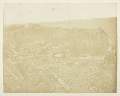 Battery in the Malakoff, 1855, James Robertson, Scottish, c. 1813–d. after 1881, Scotland, Albumen