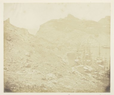 Remains of Old Genoese Castle above the Harbour of Balaklava, 1855, James Robertson, Scottish, c.