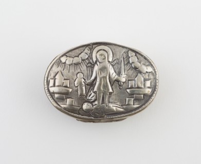 Snuffbox with Scene of St. Michael Triumphing Over the Devil, early 18th century, Continental