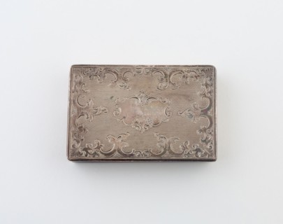 Traveling Writing Set, c. 1860/70, Possibly England, England, Silver plate and wax, 7.6 × 5.1 cm (3
