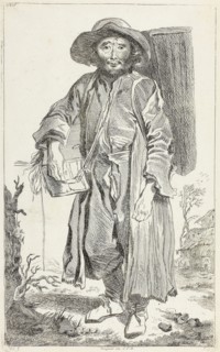 The Old Savoyard, n.d., François Boucher, French, 1703-1770, France, Etching on paper, 354 × 220 mm