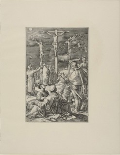 Christ on the Cross, plate ten from the Passion of Christ, 1596/98, Hendrick Goltzius, Dutch,