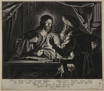 Christ and Nicodemus: A Night Piece, 1626/74, Peeter de Jode the younger (Flemish, 1606-1674),