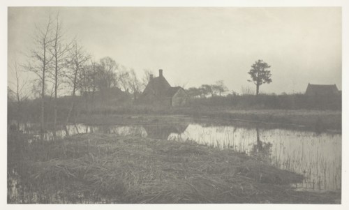 Evening, 1886, Peter Henry Emerson, English, born Cuba, 1856–1936, England, Platinum print, pl.