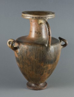 Hydria (Water Jar), 400/350 BC, Greek, Campania (?), Italy, Greece, terracotta, decorated in the