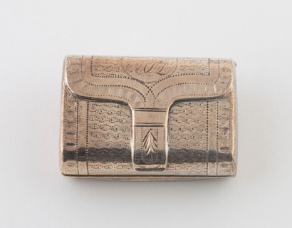 Purse-Shaped Vinaigrette, 1818/19, John Shaw, English, active first half of the 19th century,