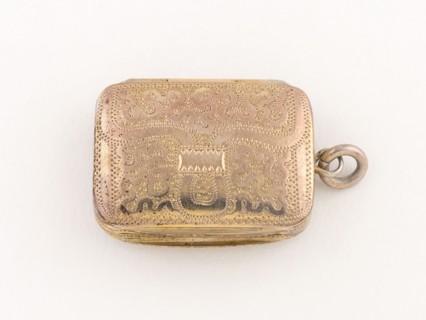 Purse-Shaped Vinaigrette, 1817/18, Possibly Matthew Linwood and Son, Birmingham, England,