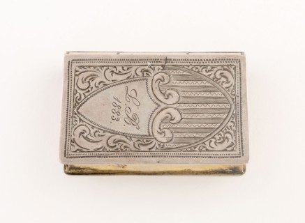 Vinaigrette in the Form of a Book, 1883, Possibly United States, Silver and silver gilt, 4.5 x 2.5