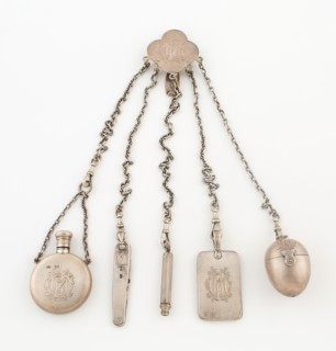 Chatelaine, 1882/86, London, England, London, Silver, 35.6 cm (14 in.)