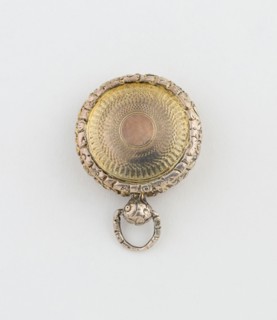 Watch-Shaped Vinaigrette, 1831/32, Joseph Willmore, Birmingham, England, Birmingham, Silver and