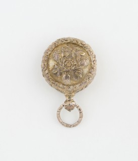 Watch-Shaped Vinaigrette, 1824/25, Joseph Willmore, Birmingham, England, Birmingham, Silver and