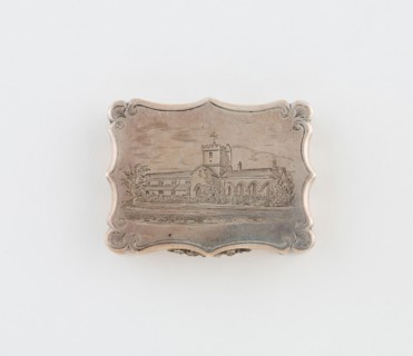 Vinaigrette with View of St Bega’s Priory, Cumbria, c. 1842/43, Nathaniel Mills, Birmingham,