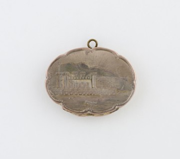 Vinaigrette with View of Scarborough Spa Building, 1847/48, Marked DP, Birmingham, England,