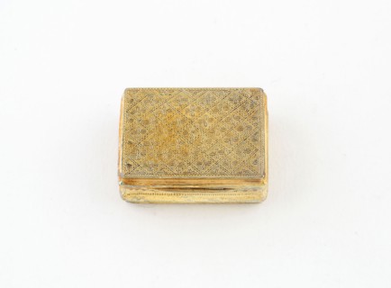 Vinaigrette, c. 1833/34, London, England, London, Silver gilt, 2.3 x 2.9 cm (7/8 x 1 1/8 in.)