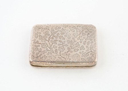 Vinaigrette, c. 1805/06, Marked AK, London, England, London, Silver and silver gilt, 3.8 x 5.1 cm