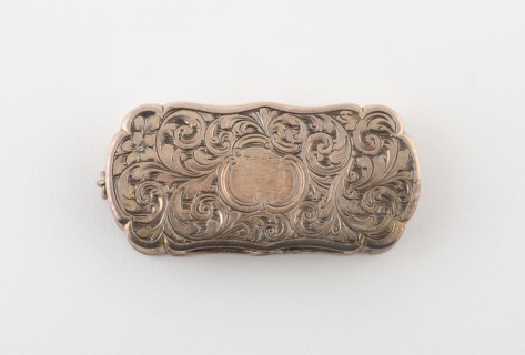 Vinaigrette, c. 1860/61, Edward Smith, Birmingham, England, Birmingham, Silver and silver gilt, 5.7