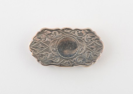 Vinaigrette, c. 1848/49, George Unite, Birmingham, England, Birmingham, Silver and silver gilt, 5.7