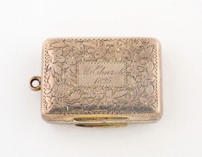Vinaigrette, c. 1824/25, Thomas Shaw, Birmingham, England, Birmingham, Silver and silver gilt, 3.2