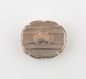 Vinaigrette, c. 1856/57, Edward Smith, Birmingham, England, Birmingham, Silver, 3.8 × 3.2 cm (1 1/2