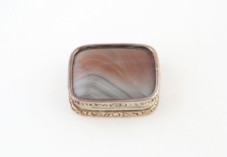Vinaigrette, c. 1840, Marked IE, Possibly Birmingham, England, Birmingham, Silver, silver gilt, and