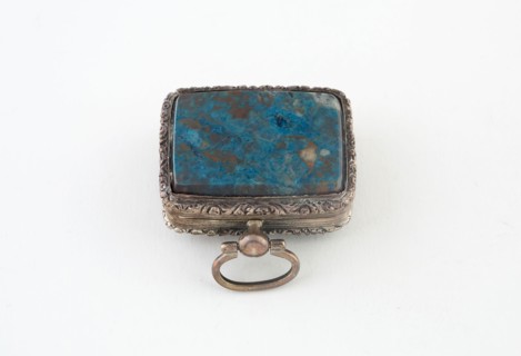Vinaigrette, c. 1830, Possibly Birmingham, England, Birmingham, Silver, silver gilt, and hardstone,