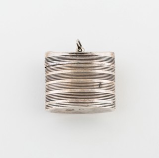 Sponge Box, c. 1850, Netherlands, Netherlands, Silver, 3.2 x 2.3 cm (1 1/4 x 1/2 in.)