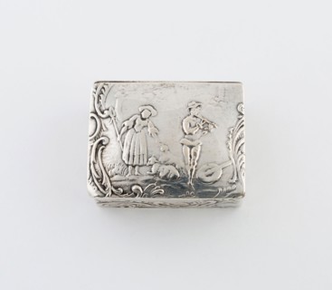 Snuffbox, c. 1870, Continental Europe, Europe, Silver, 3.2 × 4.5 cm (1 1/4 × 1 3/4 in.)