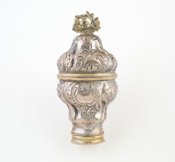 Sponge Box, c. 1820, Denmark, Denmark, Silver and silver gilt, H. 7.6 cm (3 in.)