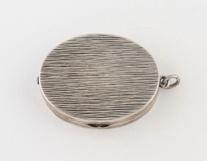 Medicine Box, c. 1840, Possibly England, England, Silver and blue semi-precious stone, 3.5 × 4.5cm