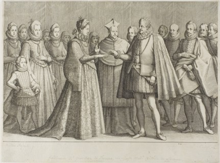 The Marriage of Ferdinand de’ Medici and the Duchess Christine de Lorraine, plate 1 from The Life