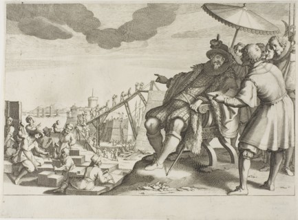 The Grand Duke Fortifies the Port of Livorno, from Life of Ferdinando I de’ Medici, 1616/20,