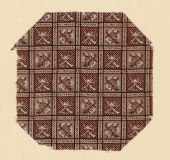 Fragment, 1876, United States, Cotton, plain weave, roller printed, 20.2 × 20.2 cm (8 × 8 in.)